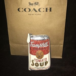 Coach Limited Edtn. Campbell’s Soup Zip coin case
